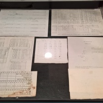 These are the various sheets left on the console when MU5 was decommissioned.